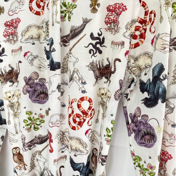 Pretty Snake Freak of Nature Shirt Dress White Small - Picture 10 of 14